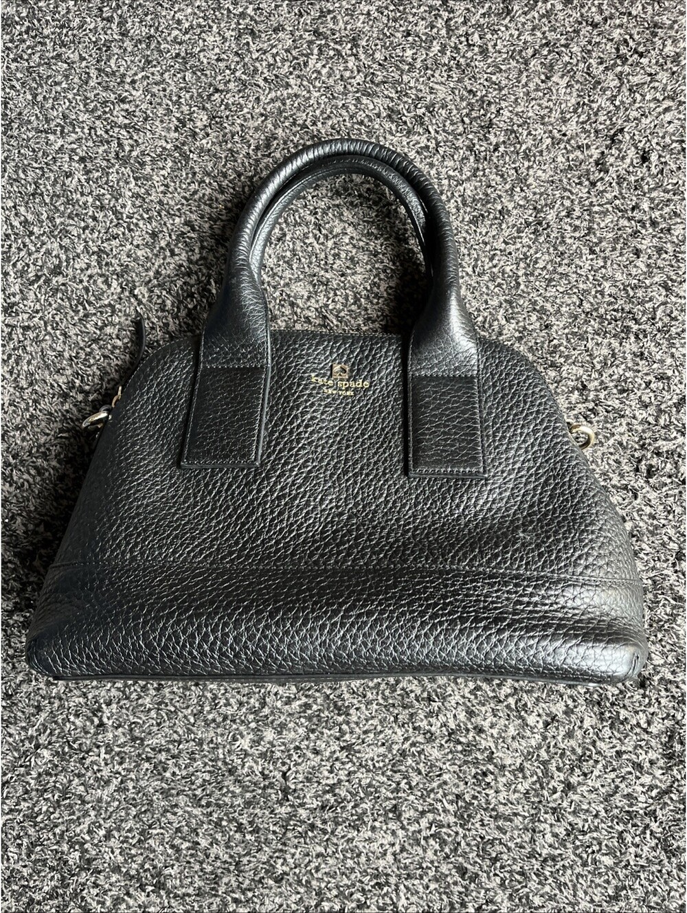 AUTHENTIC KATE SPADE SOUTHPORT JENNY LEATHER SATCHEL HANDBAG PURSE $398 BLACK